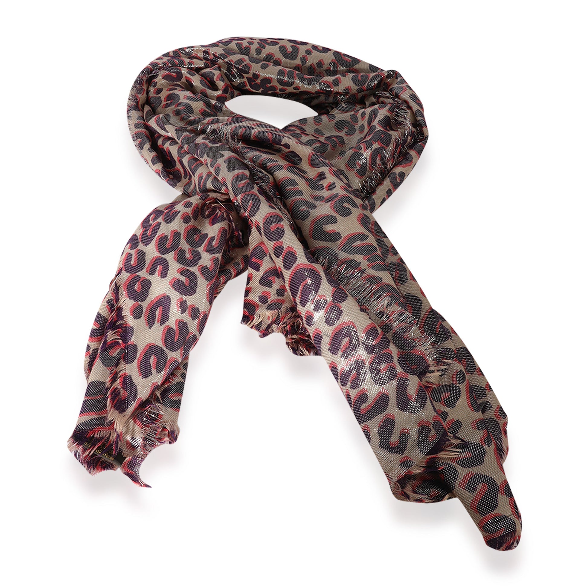 Louis Vuitton Multicolor Leopard Stefan Spro Stole