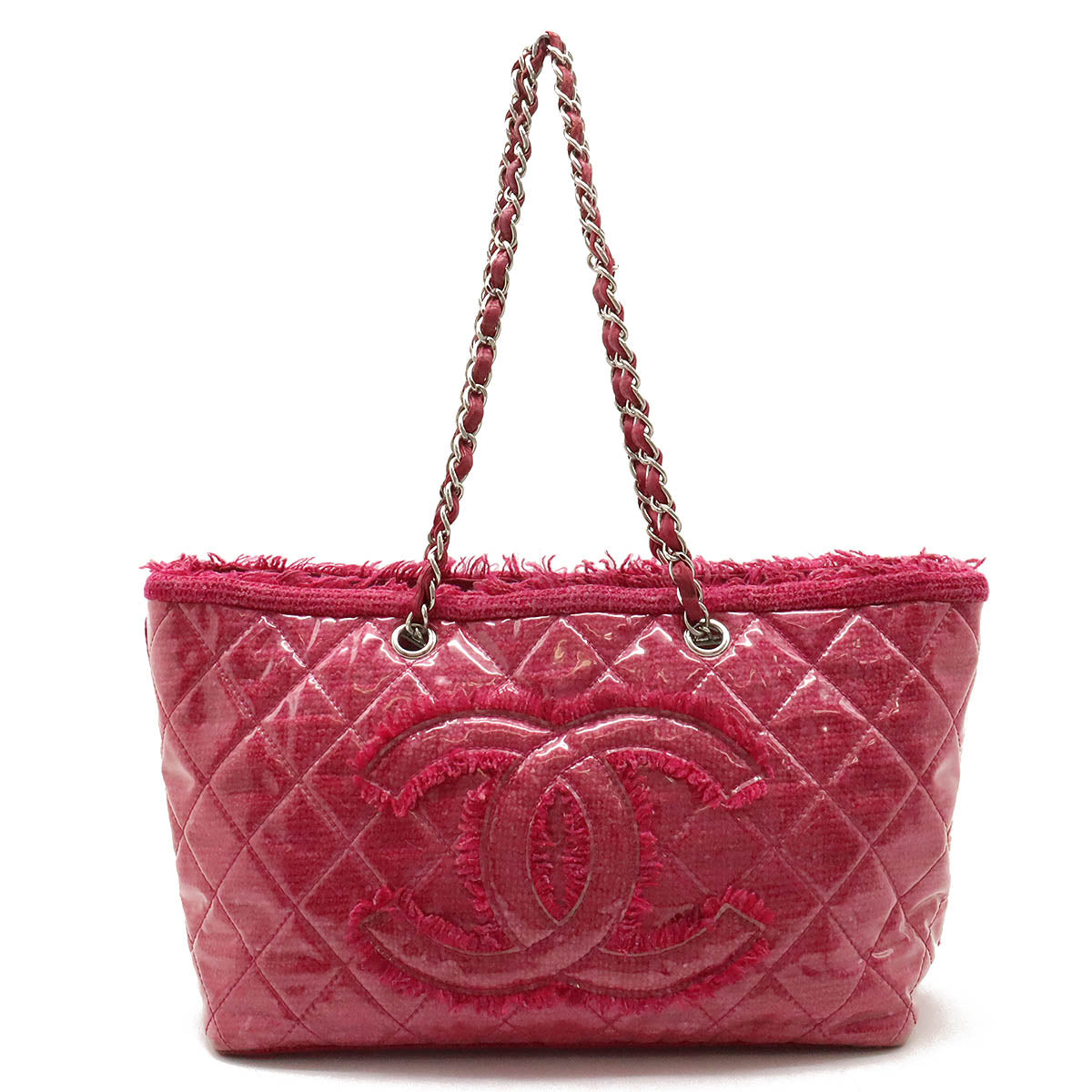 Chanel Patent Coco 2way Tote Bag A47155 Pink