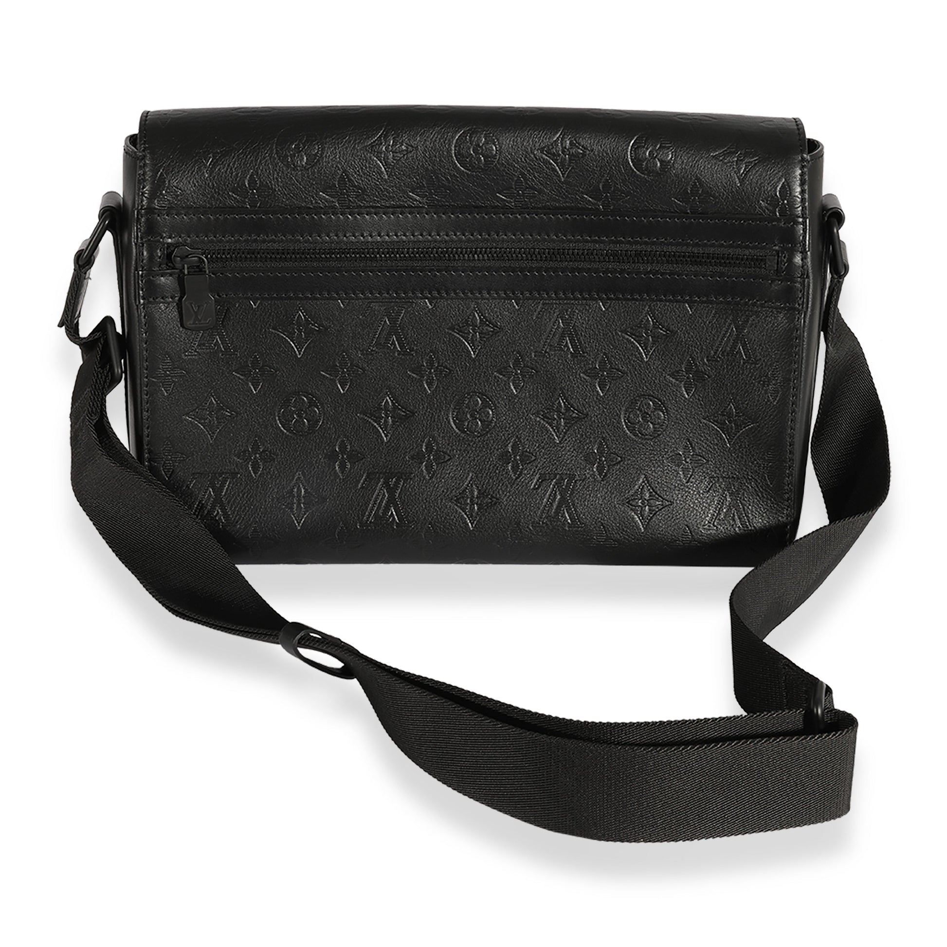 Luxury Women's Handbag | Louis Vuitton Black Monogram Shadow Sprinter Messenger