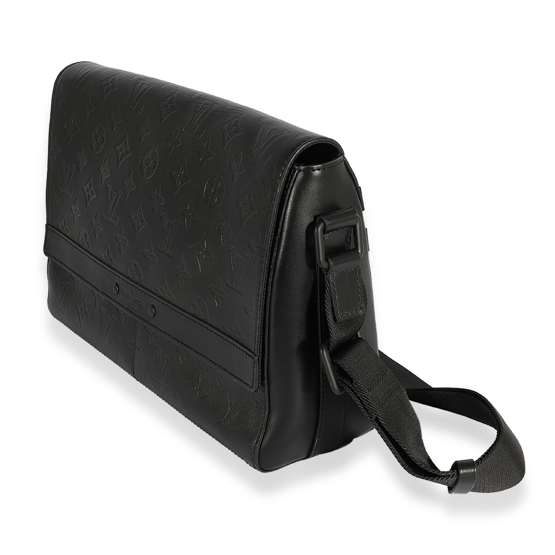 Luxury Women's Handbag | Louis Vuitton Black Monogram Shadow Sprinter Messenger