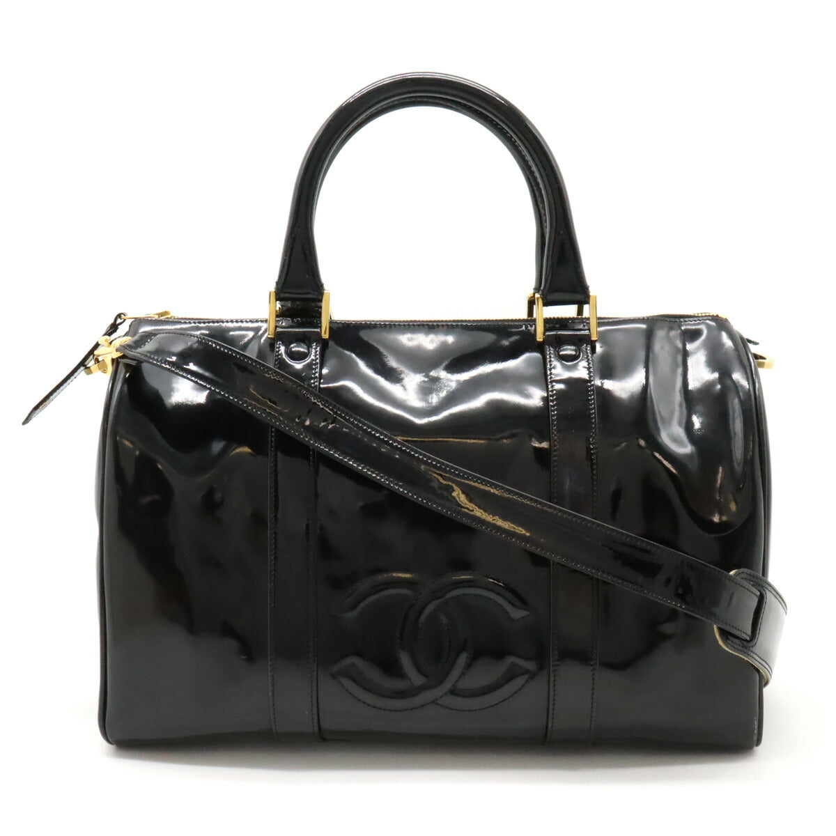 Chanel Patent Leather Coco 2way Handbag