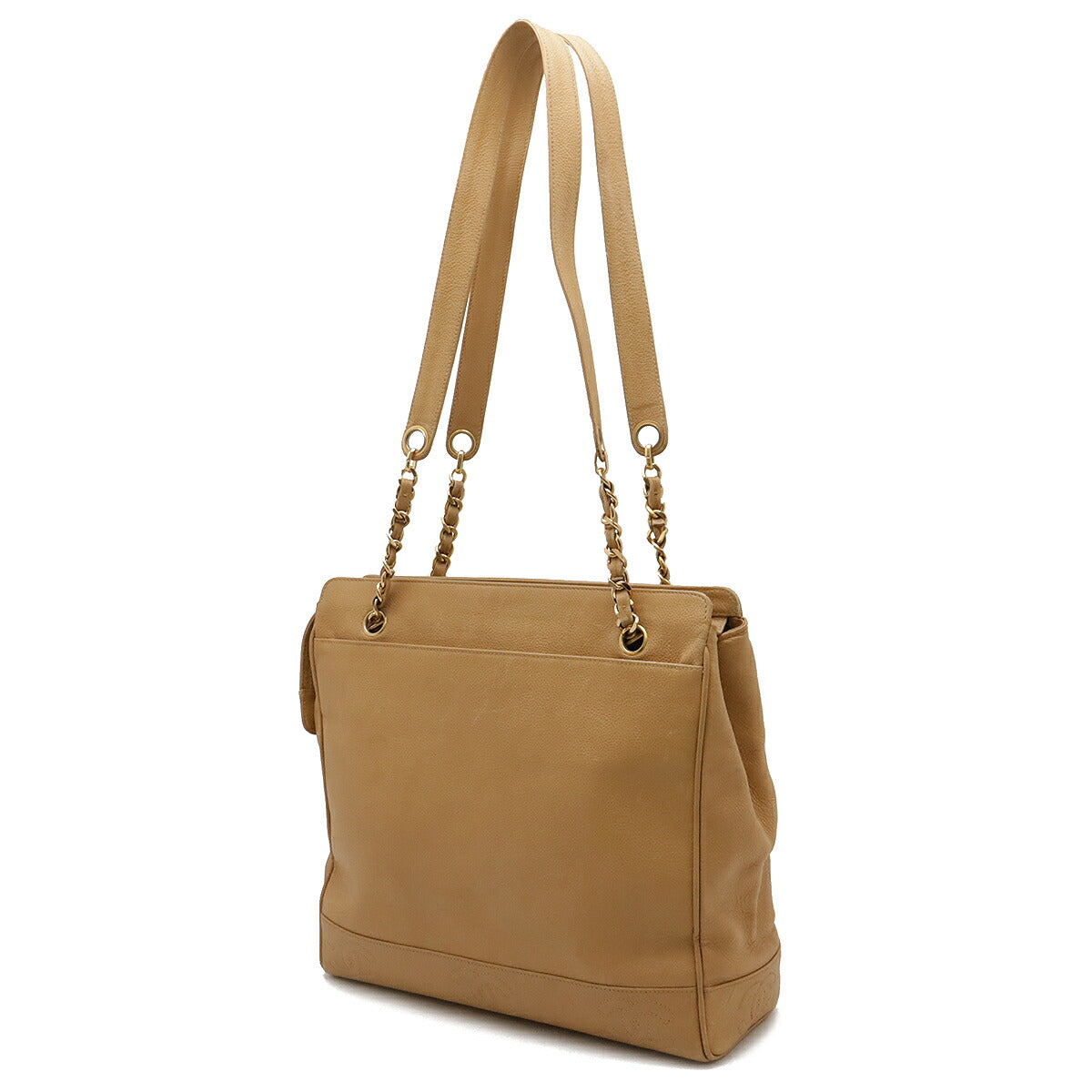 Chanel Caviar Skin Coco Triple Coco 2way Shoulder Bag