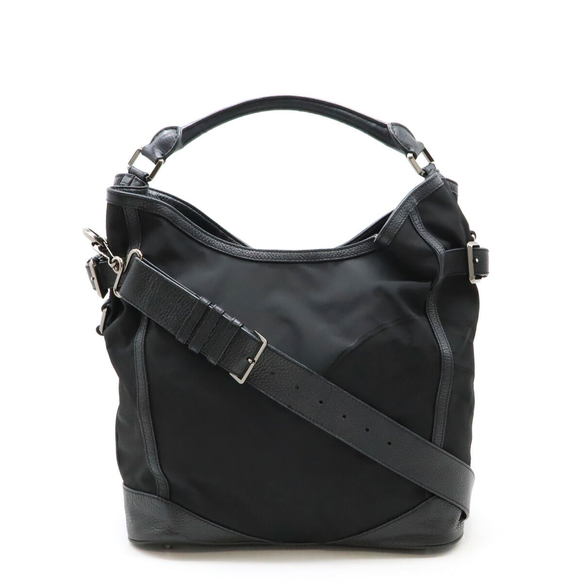 Burberry Nylon Canvas/Leather 2way Bag