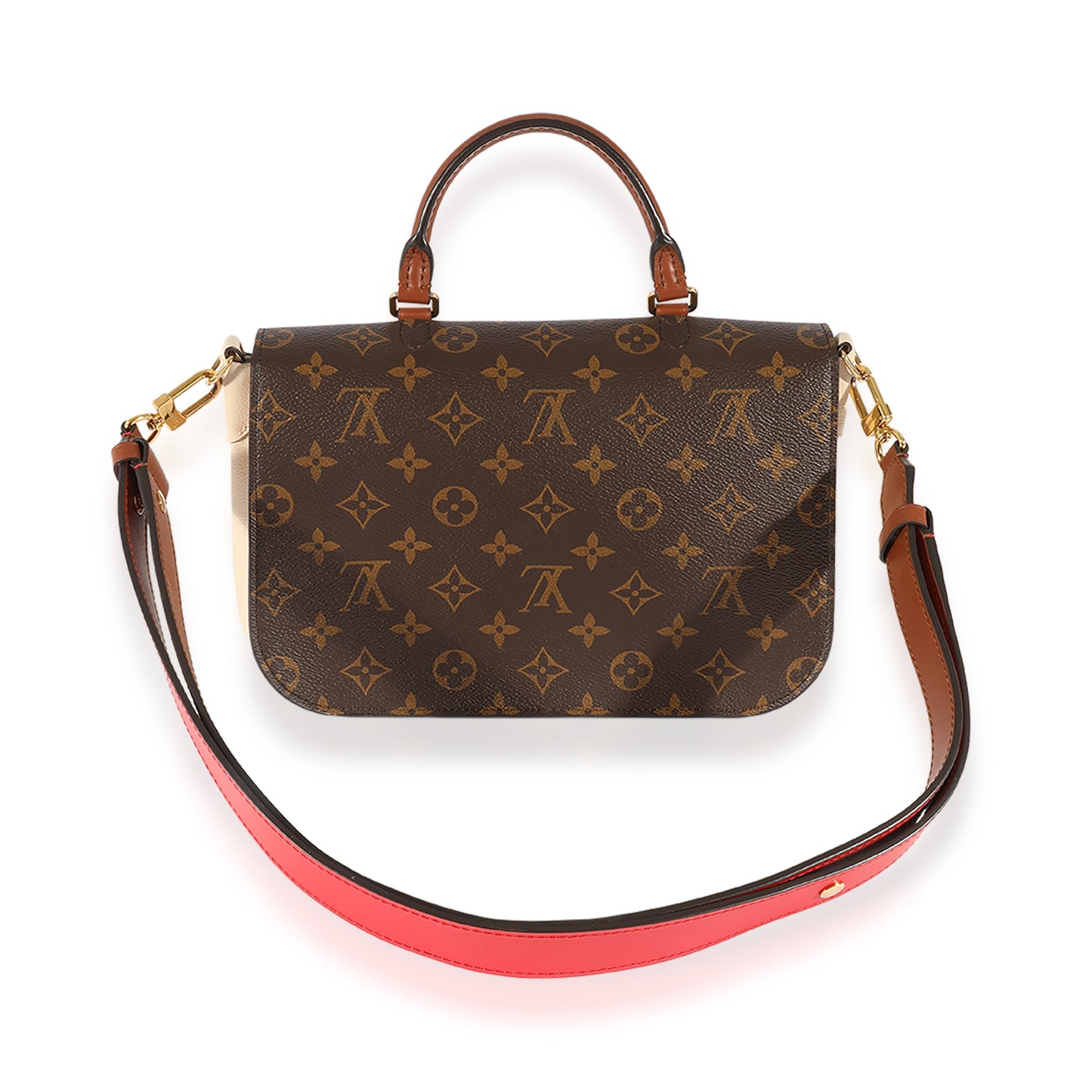 Elegant Women's Shoulder Bag | Louis Vuitton Monogram Canvas & Beige Leather Vaugirard Shoulder Bag
