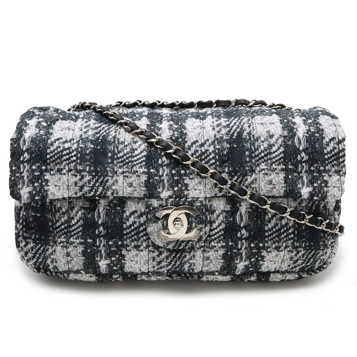 Chanel Nylon Tweed Print Coco Chain Shoulder Bag Shoulder Bag
