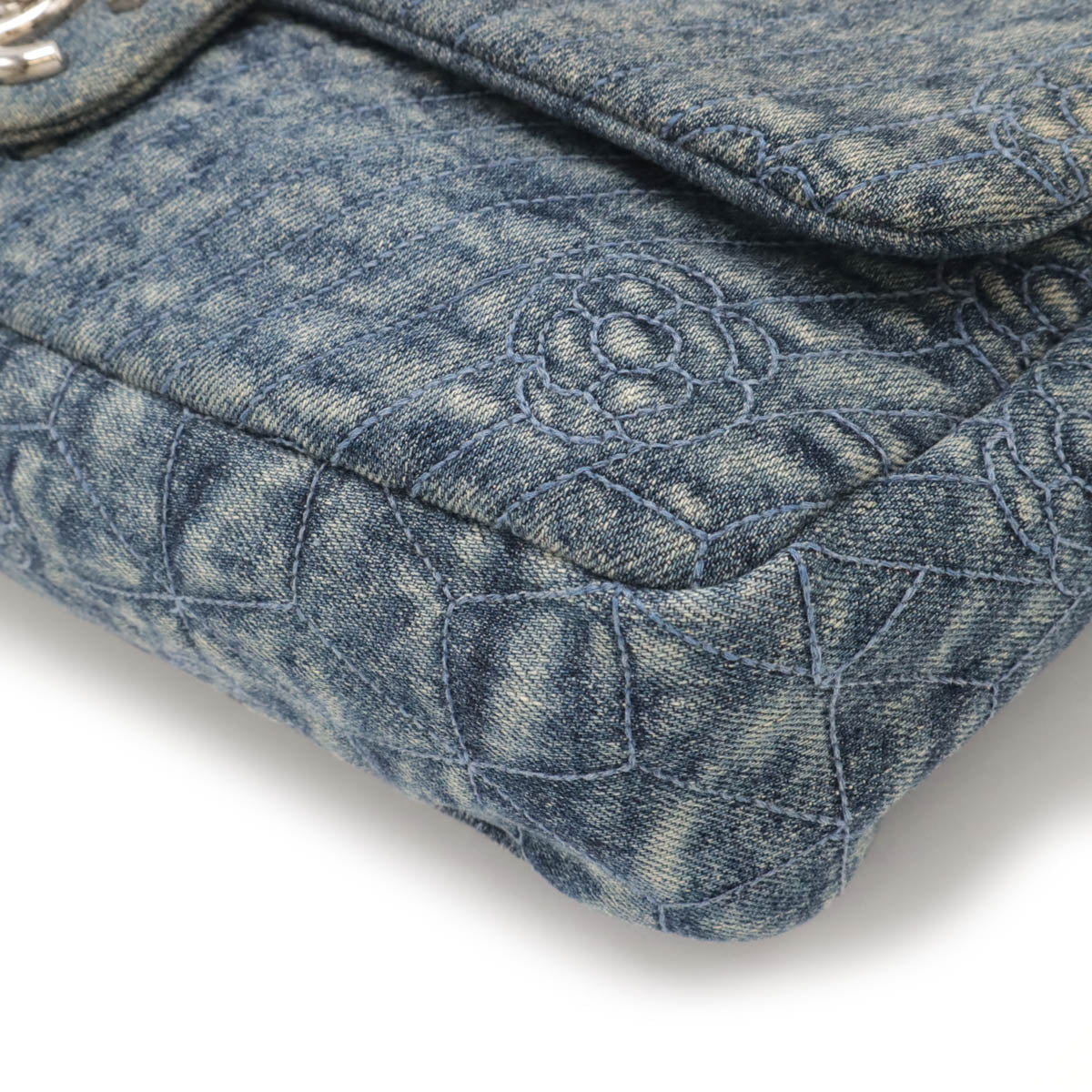 Chanel Denim Camellia Coco Shoulder Bag