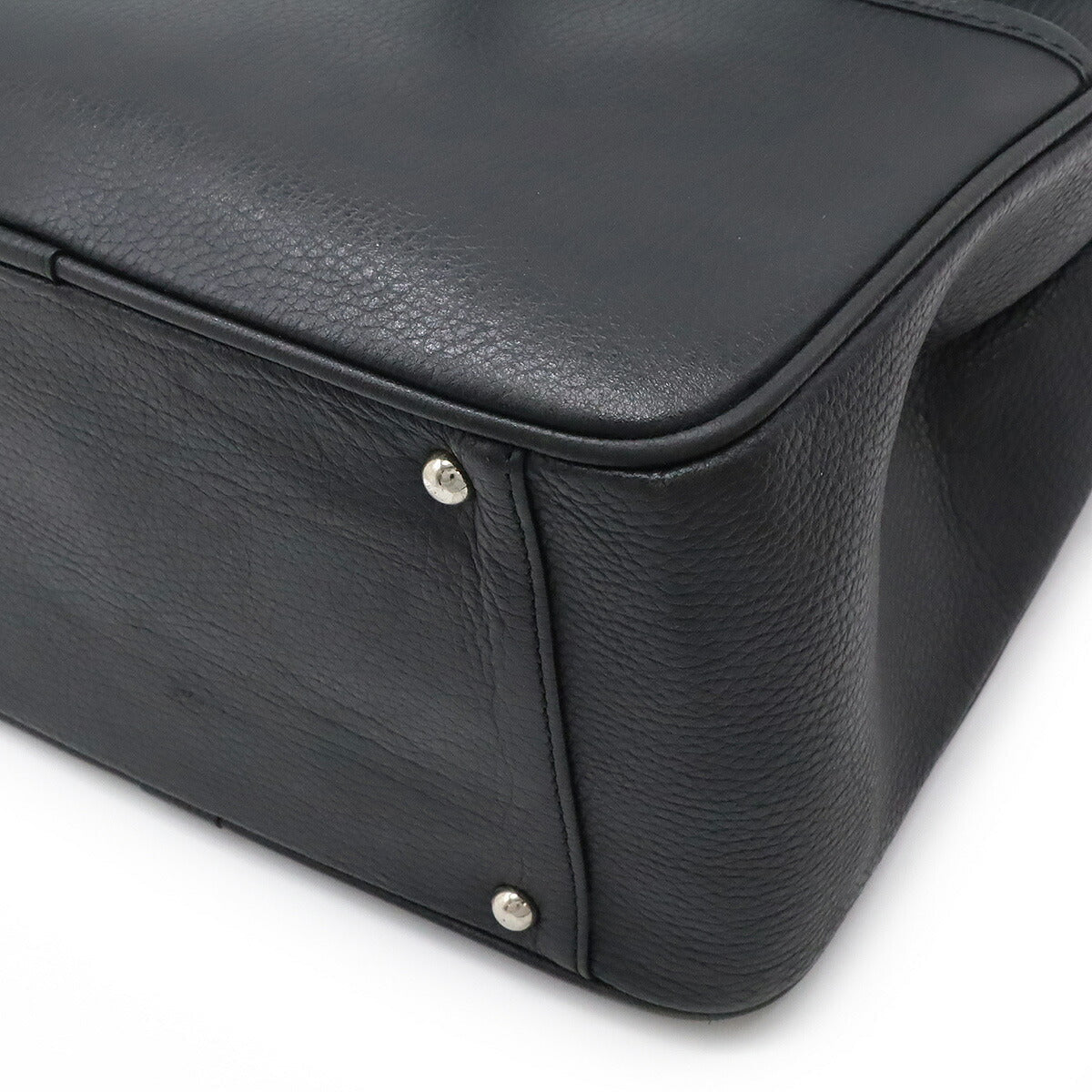 Burberry Leather Handbag Tote Bag Black