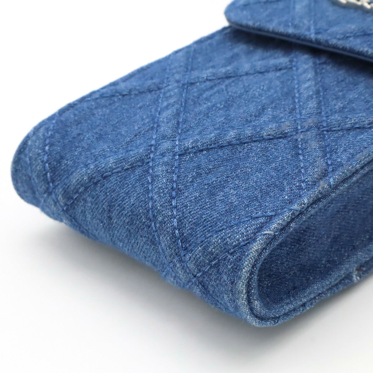 Chanel 19 Denim Chain Shoulder Bag Pouch