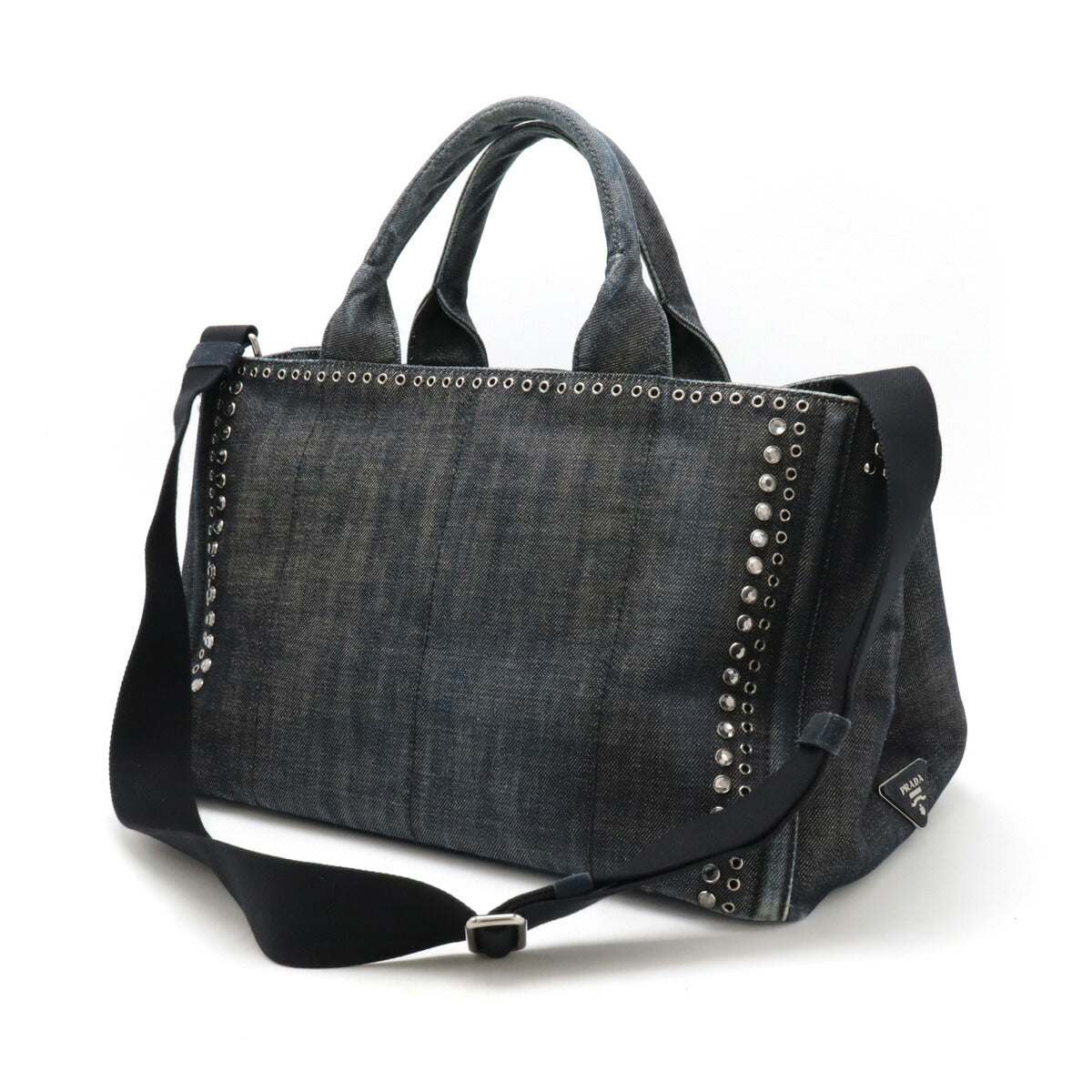 Prada Denim Canapa 2way Tote Bag BN2642