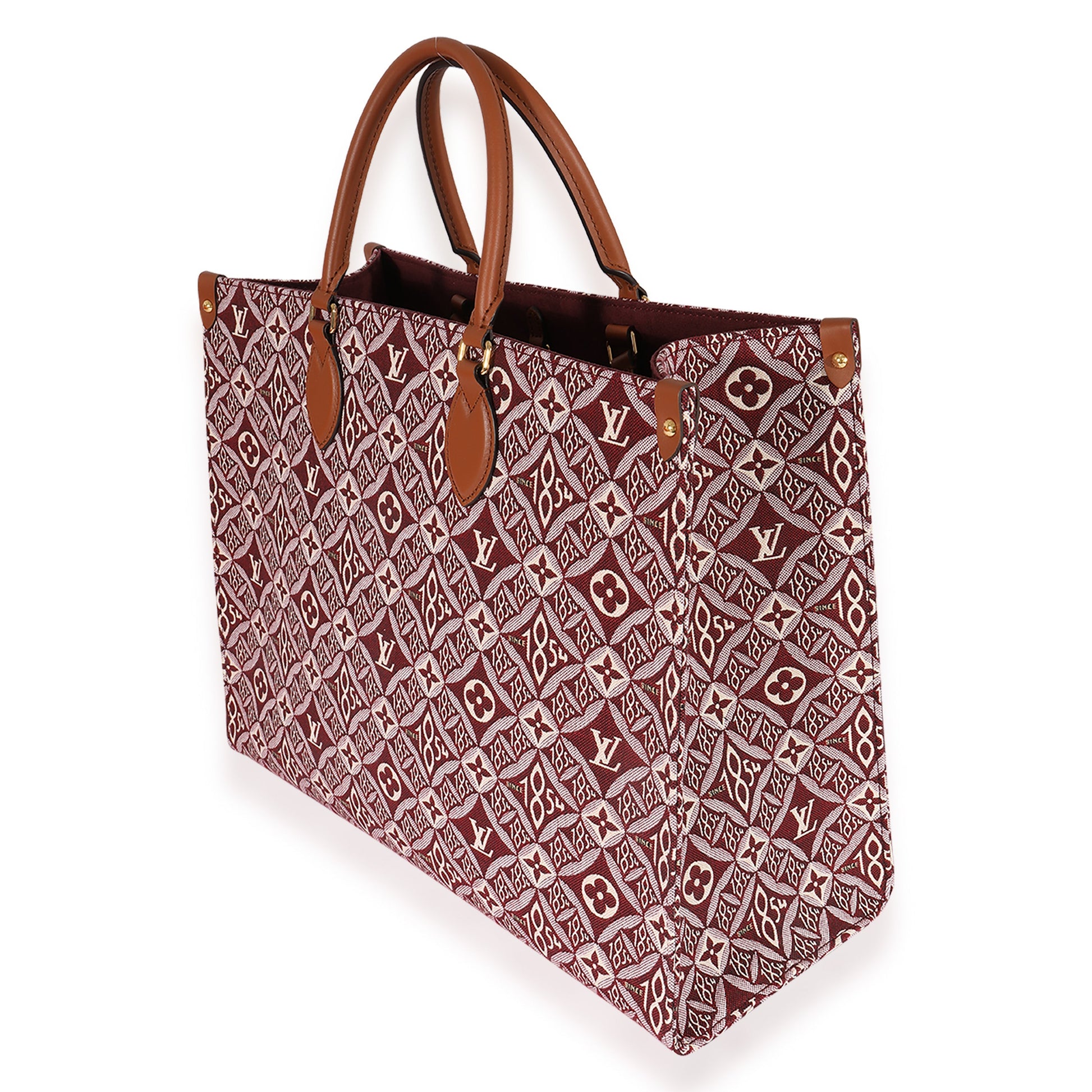 Louis Vuitton Bordeaux Jacquard Since Onthego GM