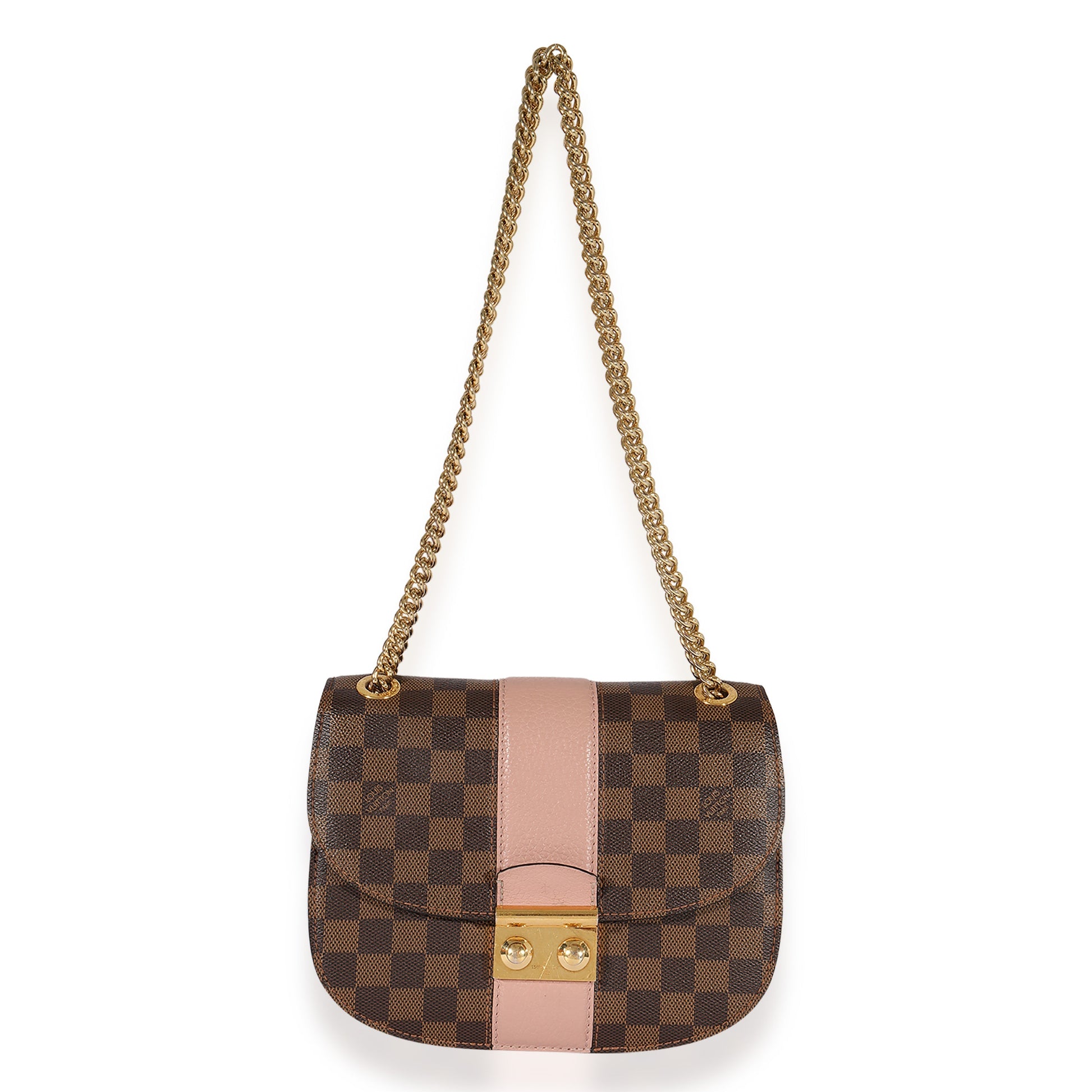 Elegant Women's Shoulder Bag | Louis Vuitton Damier Ebene & Magnolia Cuir Taurillon Wight Shoulder Bag