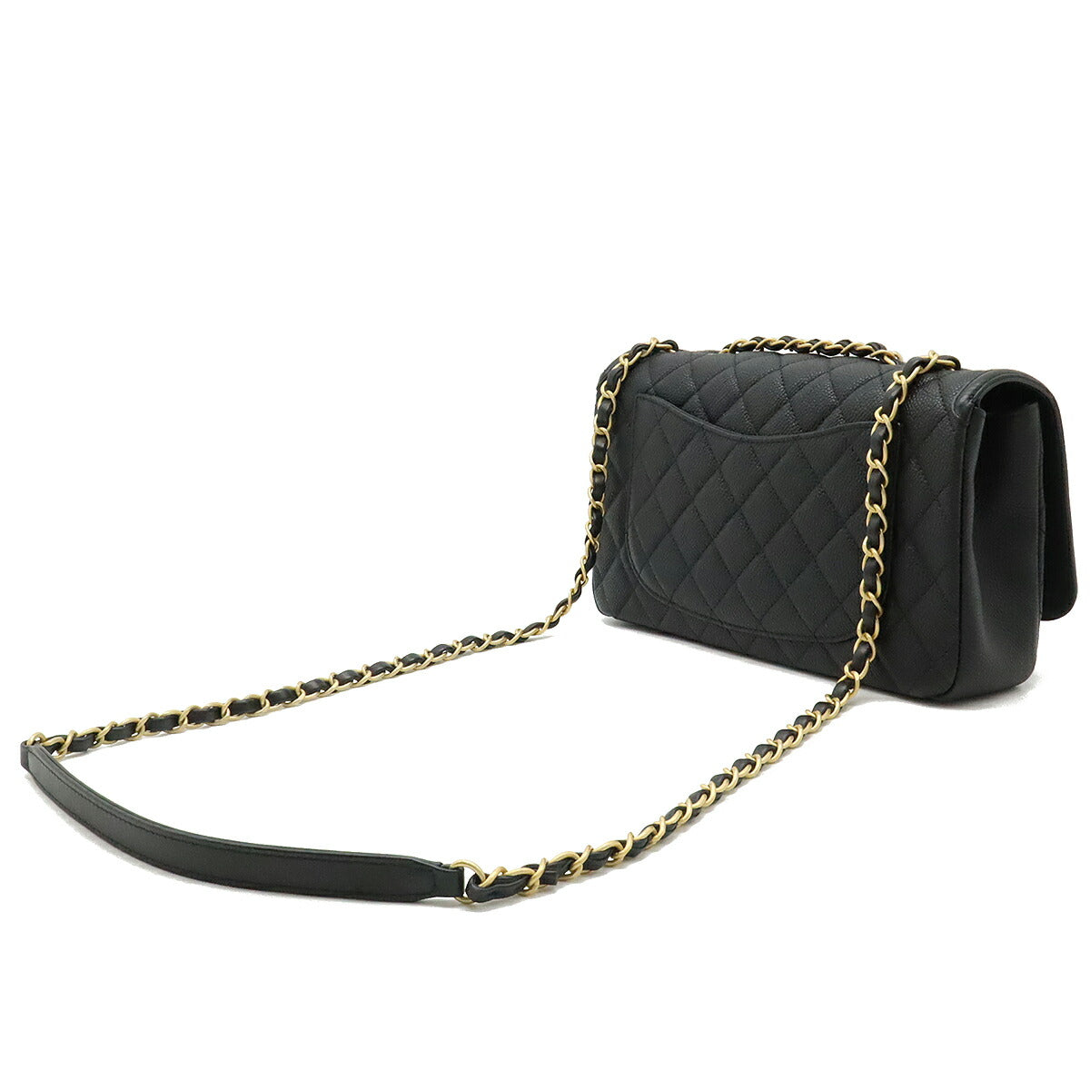 Chanel Caviar CC Filigree Flap Bag Chain Shoulder Bag A93341