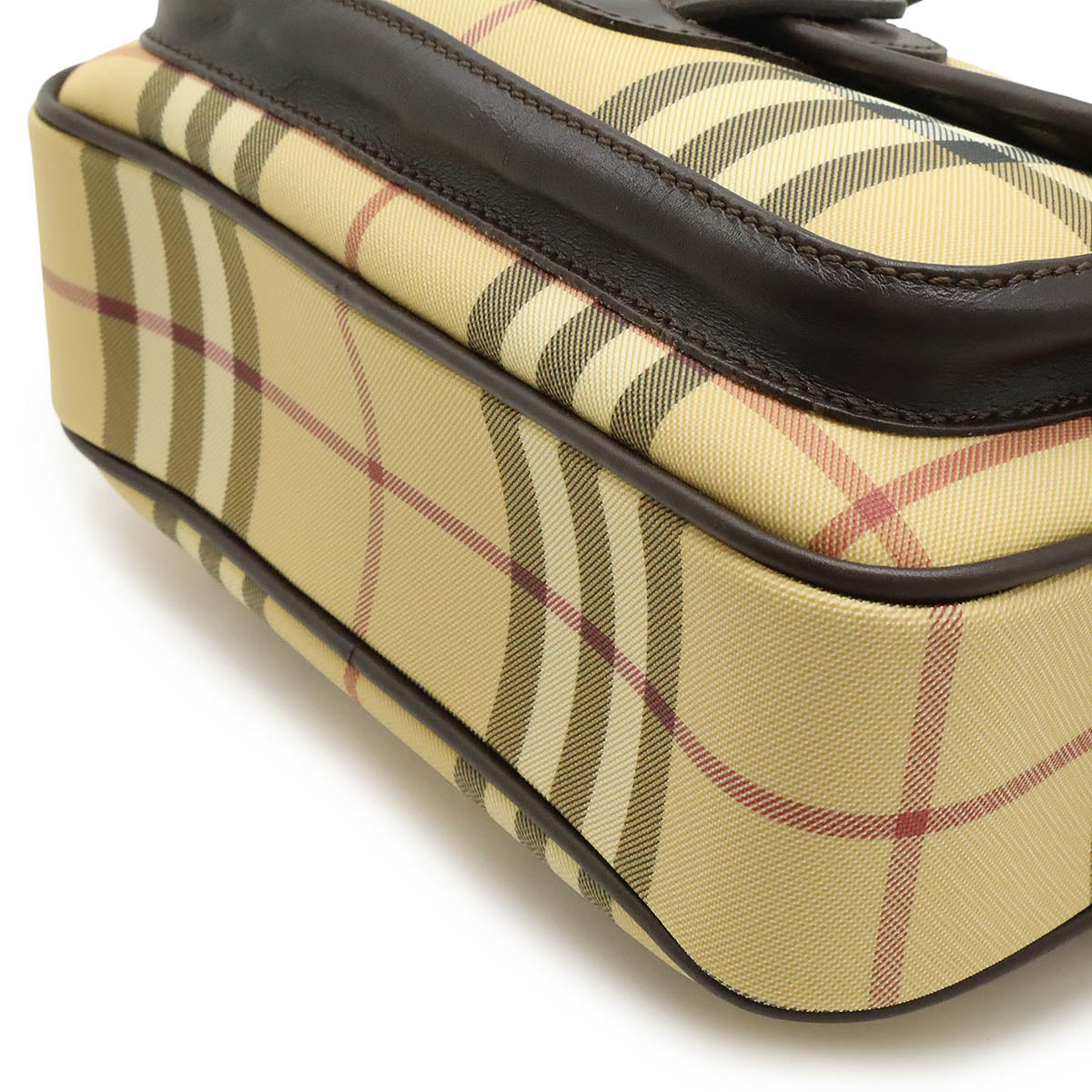Burberry Nova Check PVC Leather Shoulder Bag