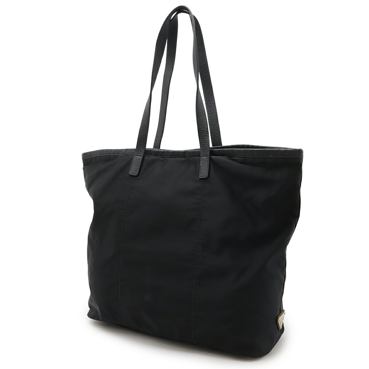 Prada Logo Jacquard Nylon Leather 2way Bag