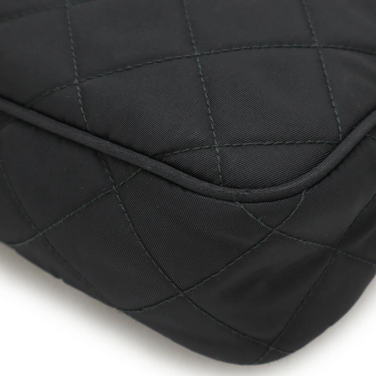 Prada TESSUTO IMPUNTU Nylon Leather Shoulder Bag