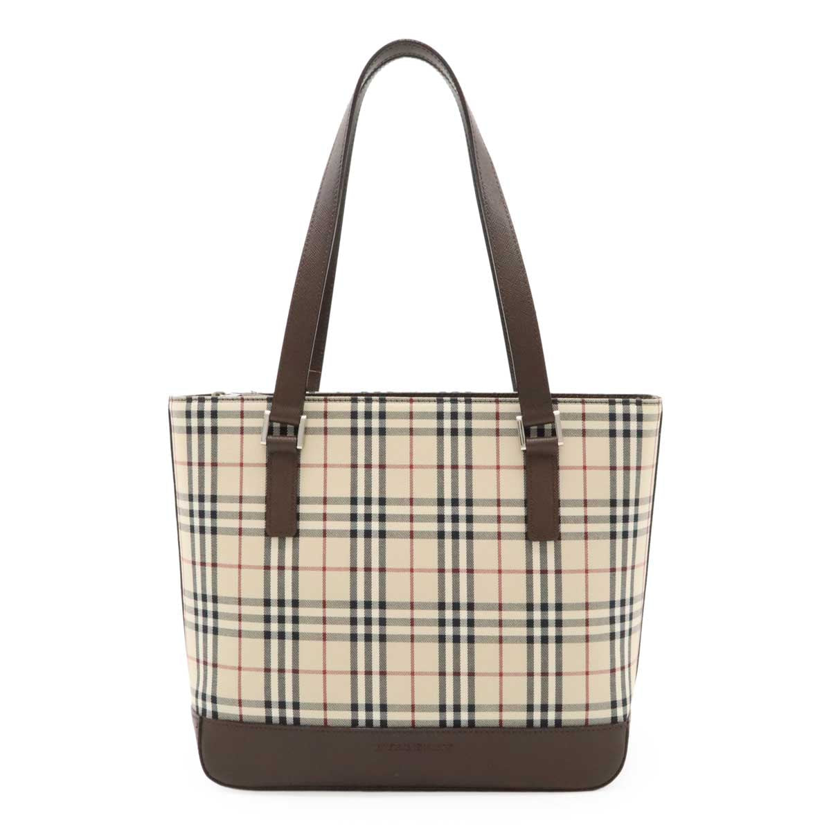 Burberry Check Canvas Leather 2way Bag
