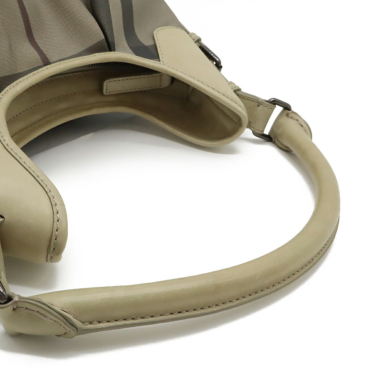 Burberry Check PVC Leather Shoulder Bag