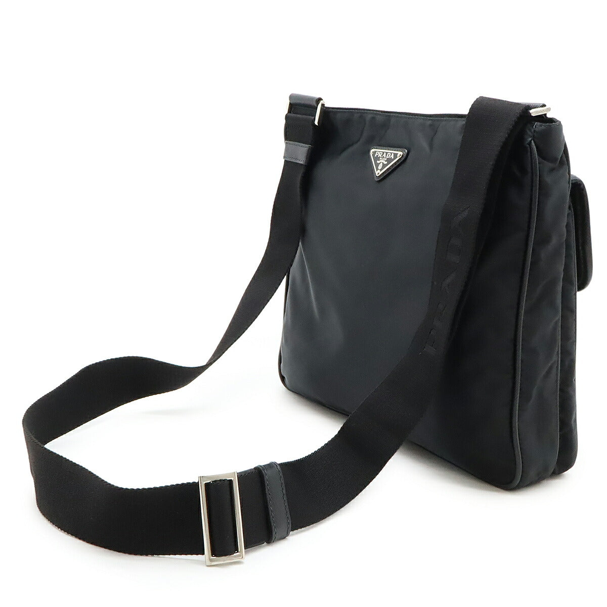 Prada Nylon Leather Shoulder Bag