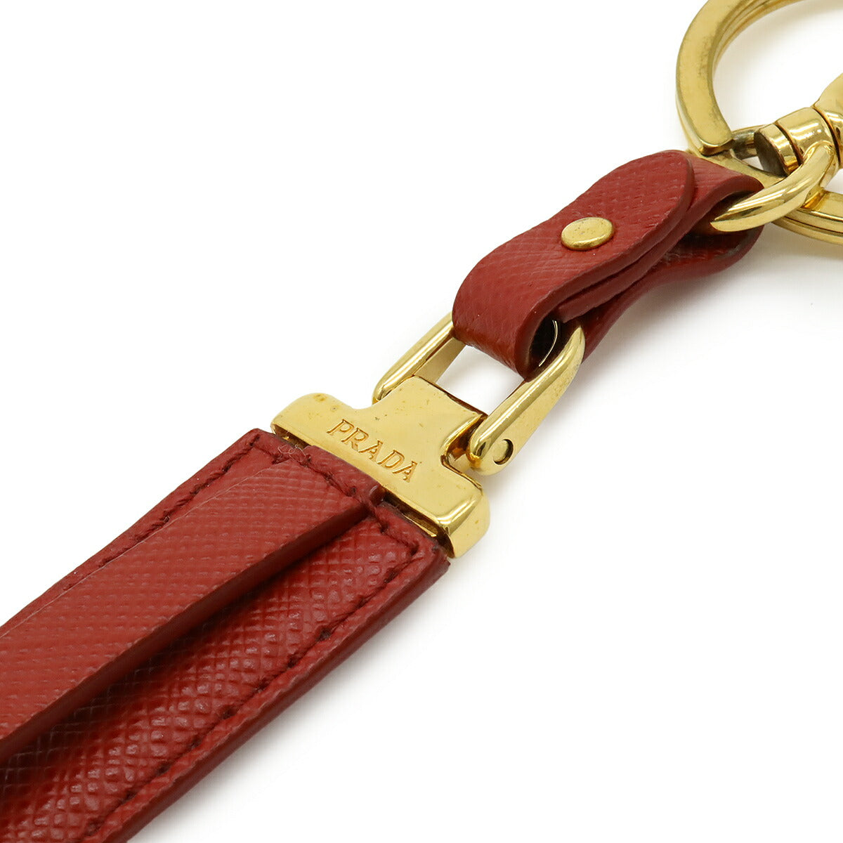 Prada Saffiano Leather Key Holder