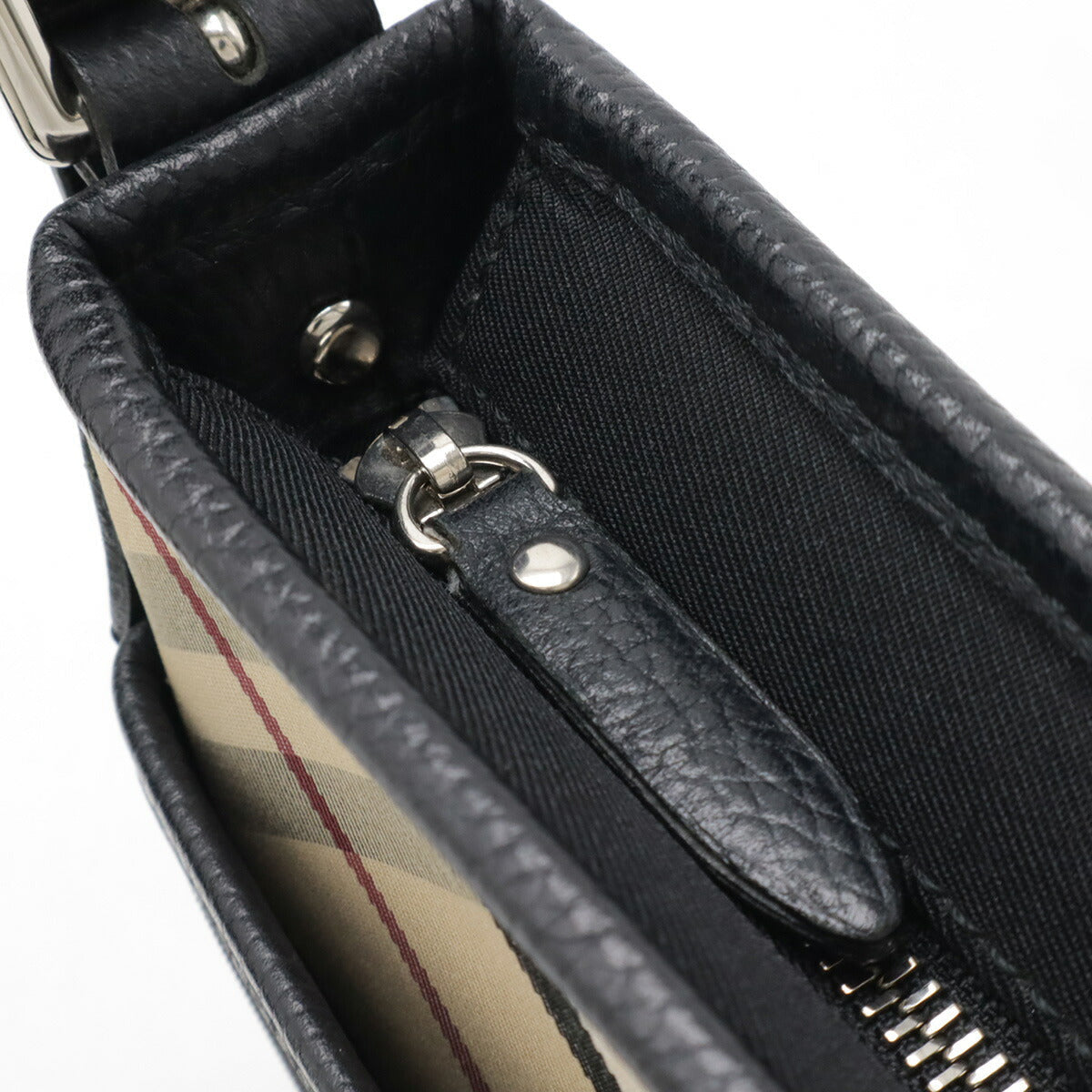 Burberry Nova Check Nylon Canvas Shoulder Bag