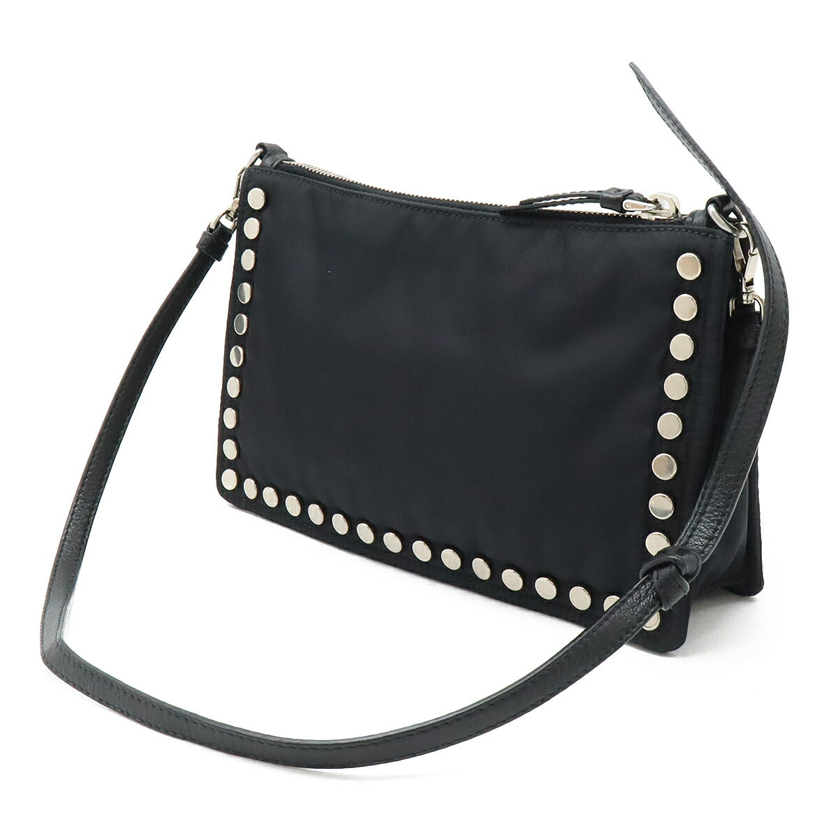 Prada 1NE006 Nylon Leather 2way Shoulder Bag