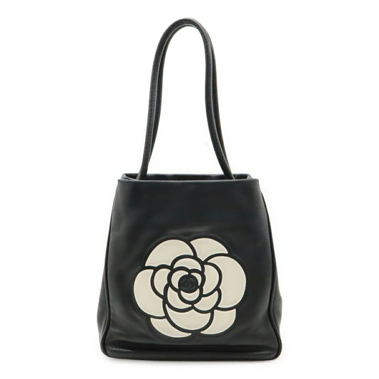 Chanel Camellia 2way Shoulder Bag Leather