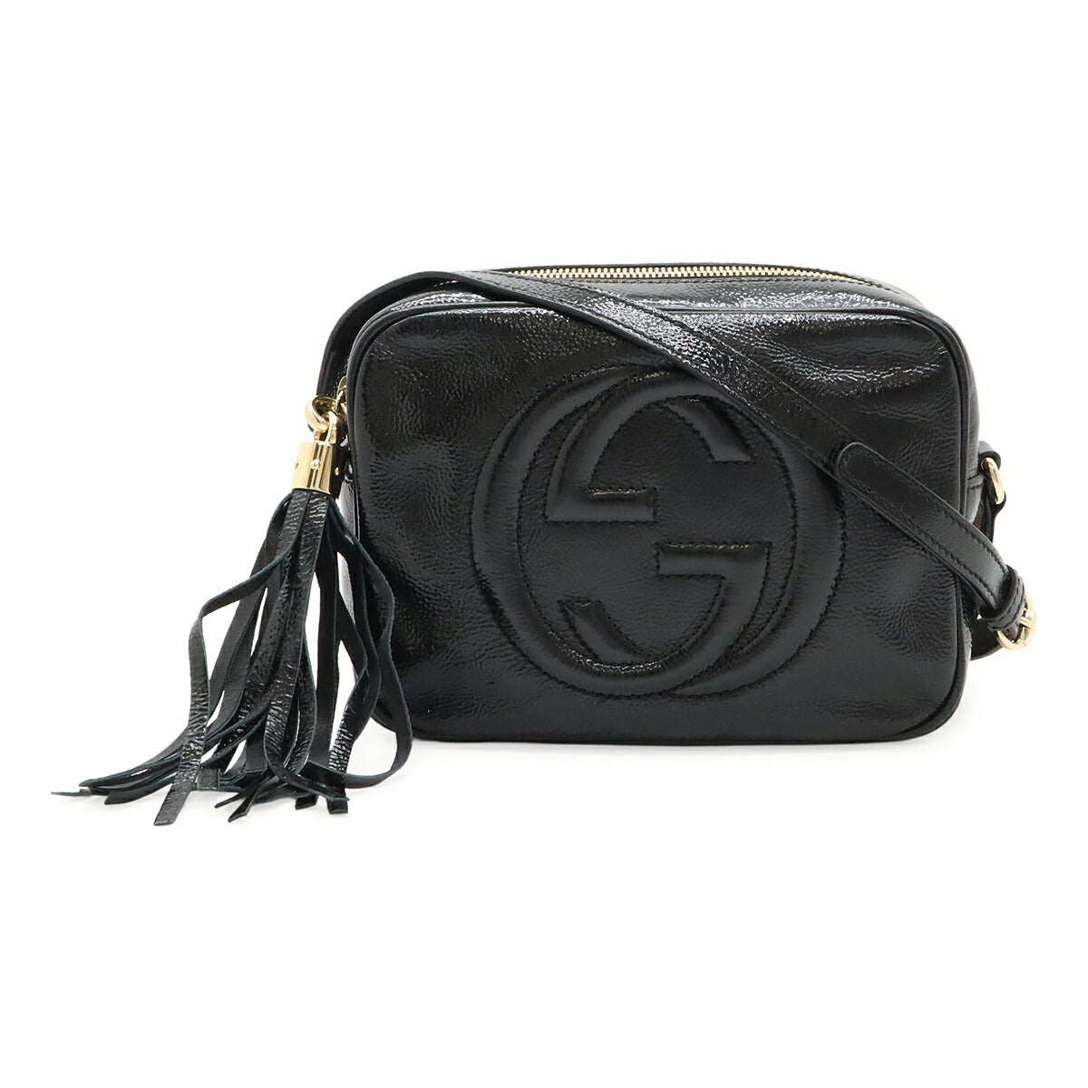 Gucci Soho Small Disco Enamel Leather Shoulder Bag