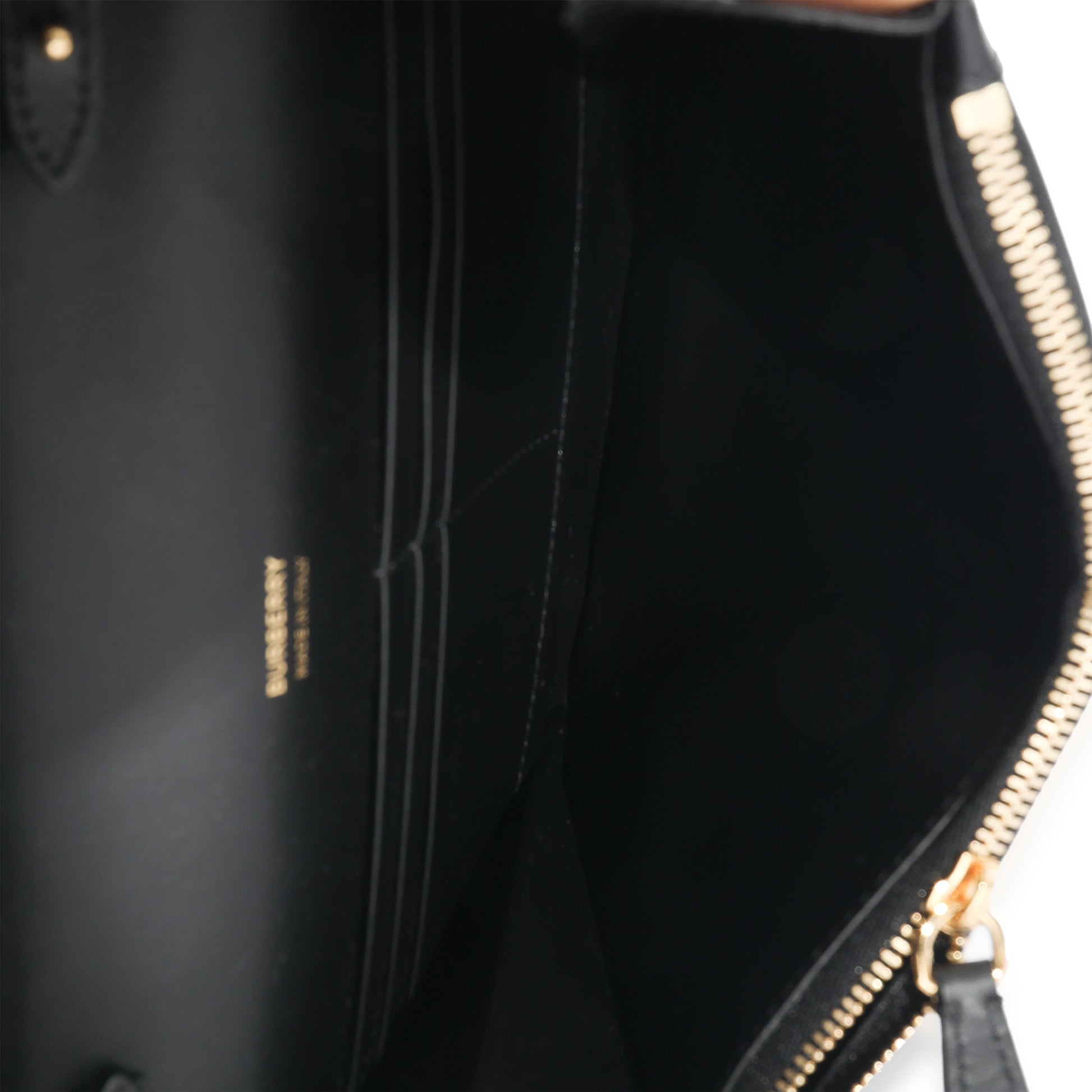 Burberry Black Smooth Leather TB Mini Flat Bag