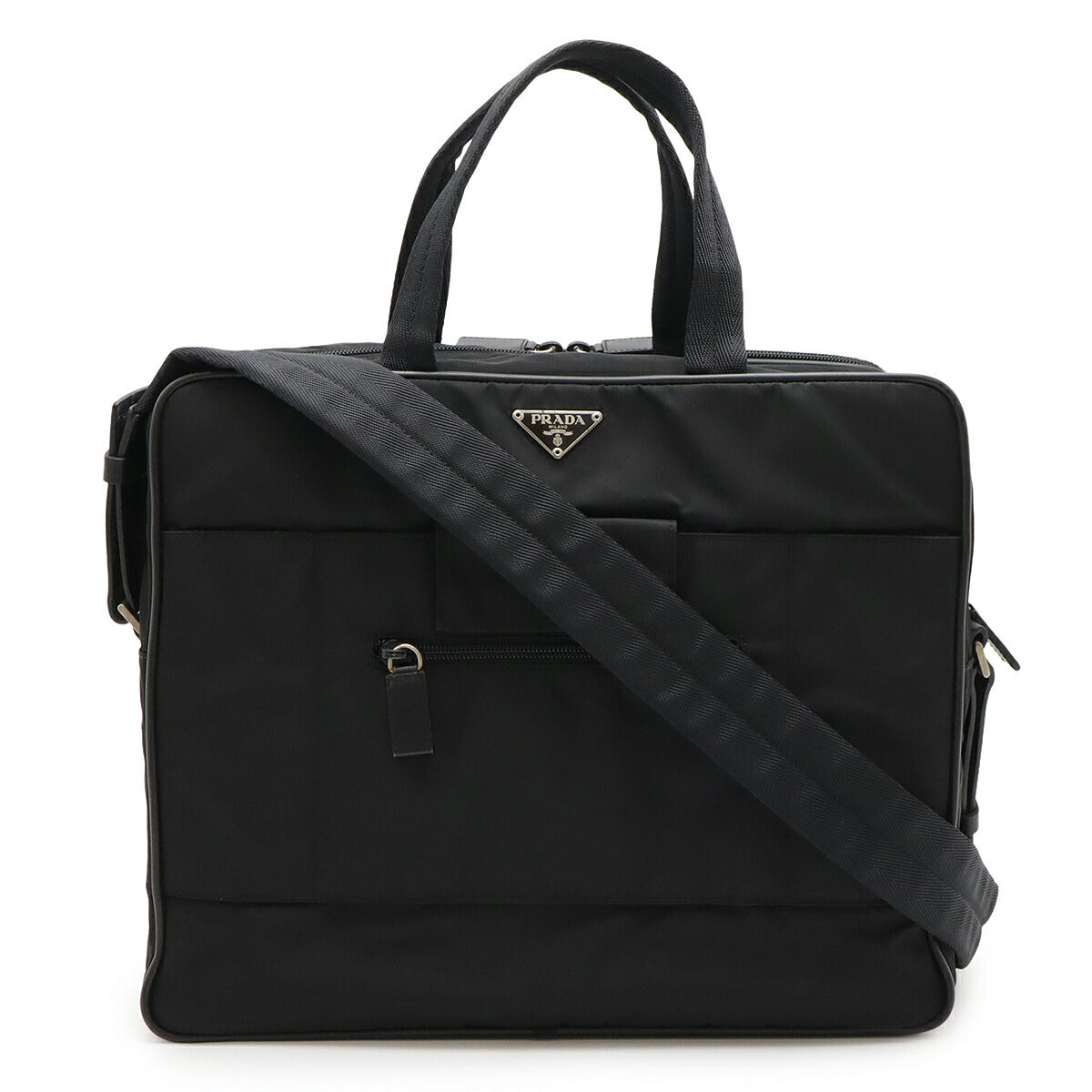 Prada Nylon Leather 2way Briefcase
