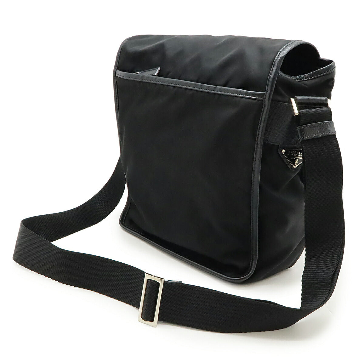 Prada Nylon Leather Messenger Bag