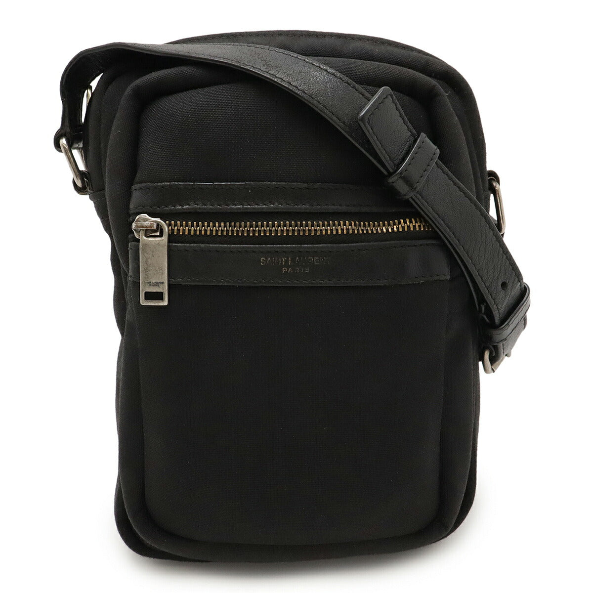 Saint Laurent Canvas Leather Shoulder Bag
