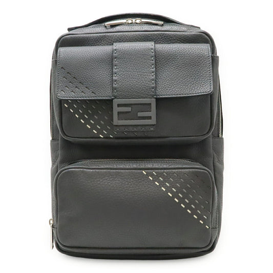 Fendi Selleria FF logo Leather Backpack