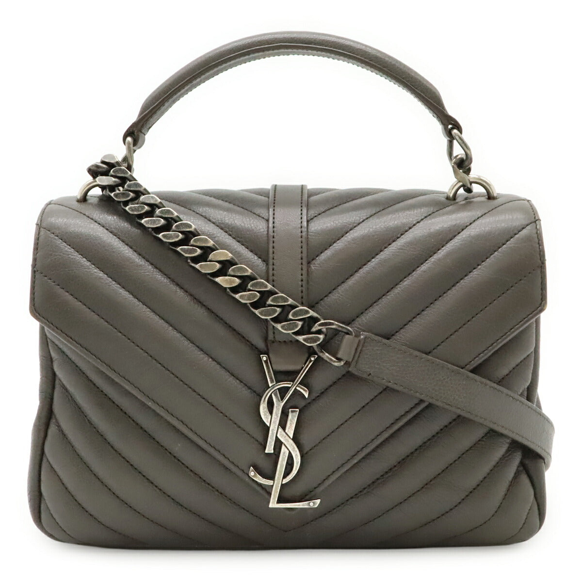 Saint Laurent College Leather 2way Handbag