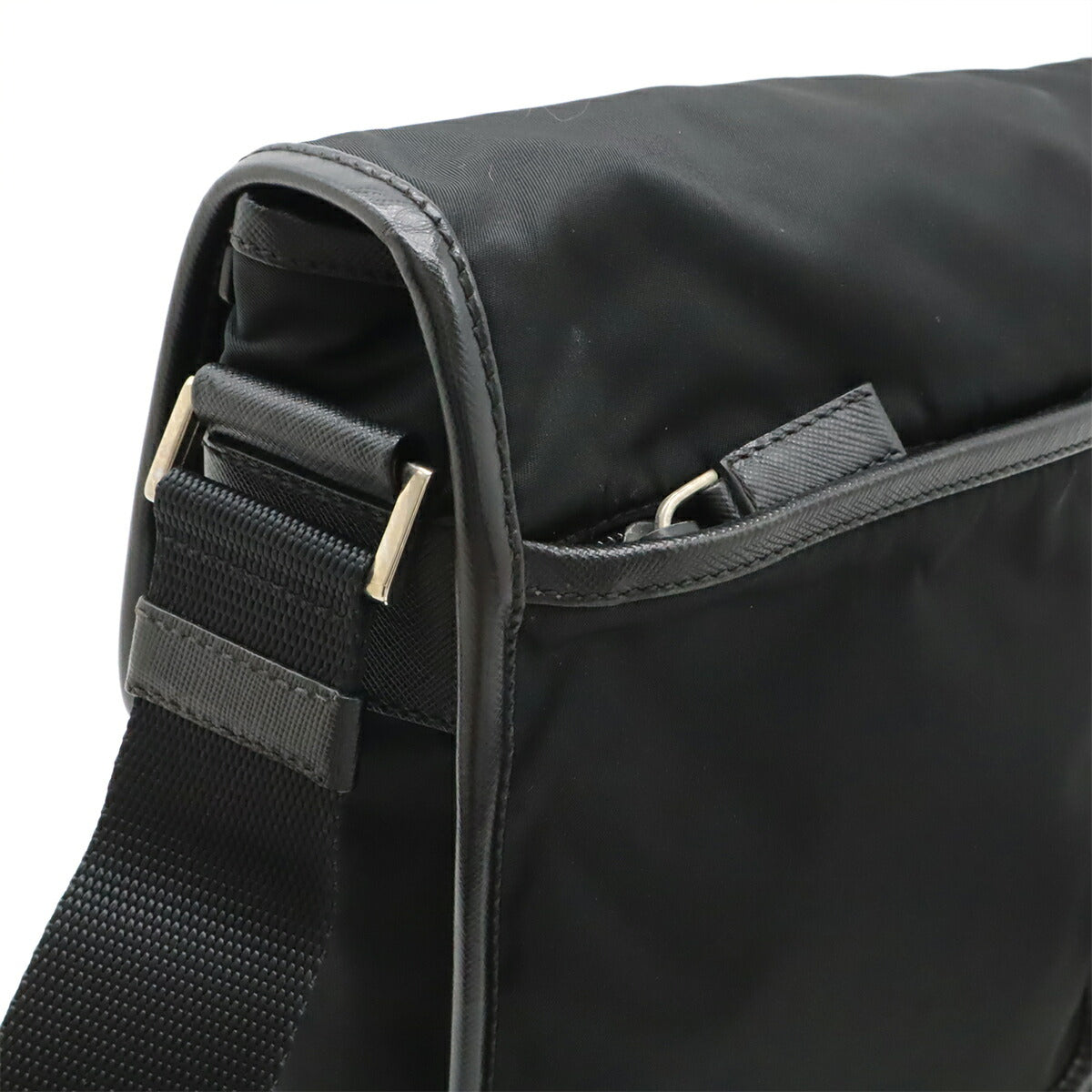 Prada Nylon Leather Shoulder Bag