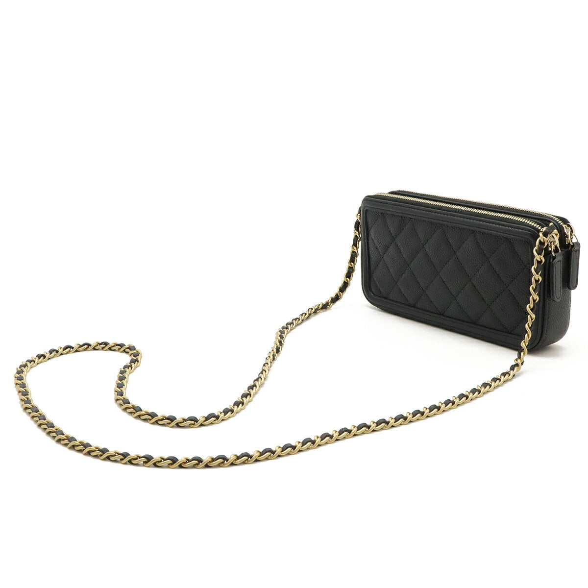 Chanel CC Filigree Caviar Skin 2way Shoulder Bag
