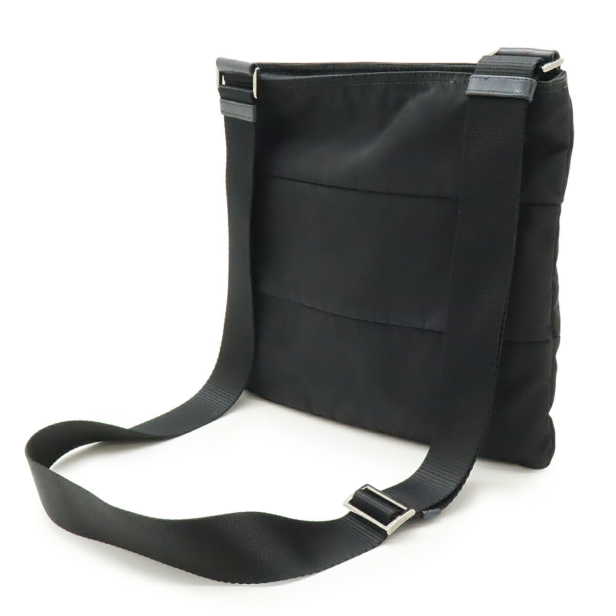 Prada BT0741 Nylon Leather Shoulder Bag