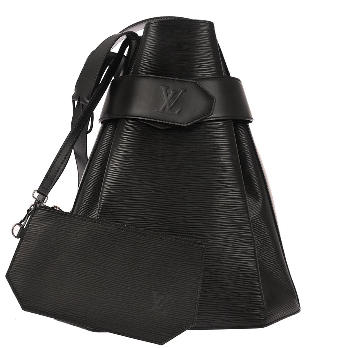 Louis Vuitton 1996 Black Epi Sac Depaule GM Shoulder Bag M80155