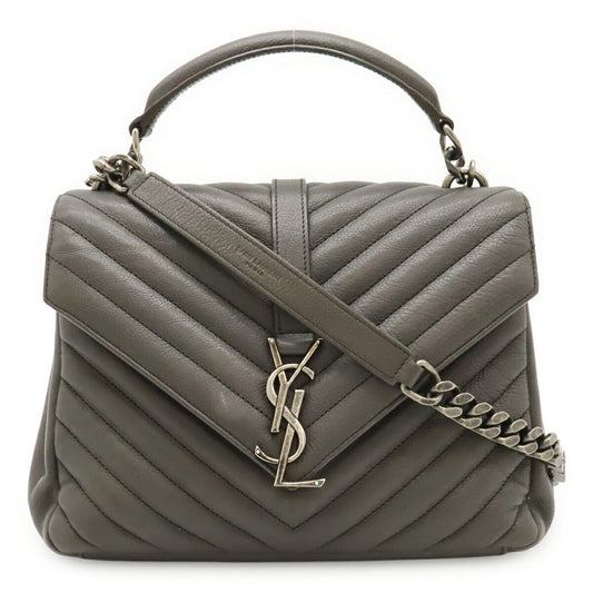 Saint Laurent College Leather 2way Handbag