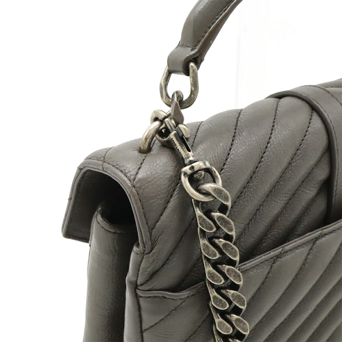 Saint Laurent College Leather 2way Handbag