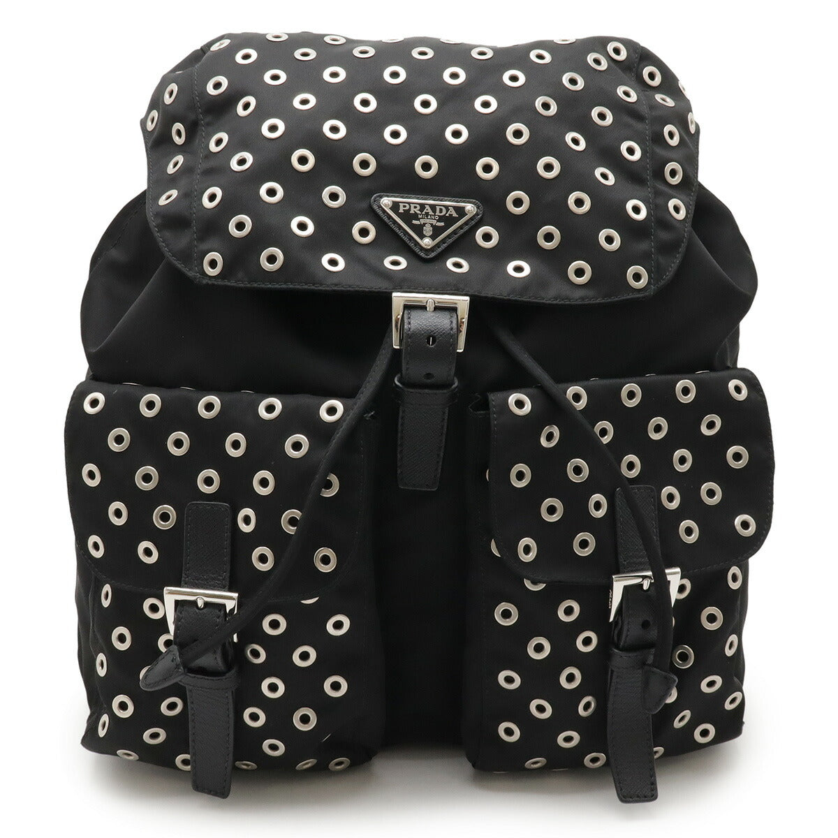 Prada 1BZ811 Nylon Leather Backpack