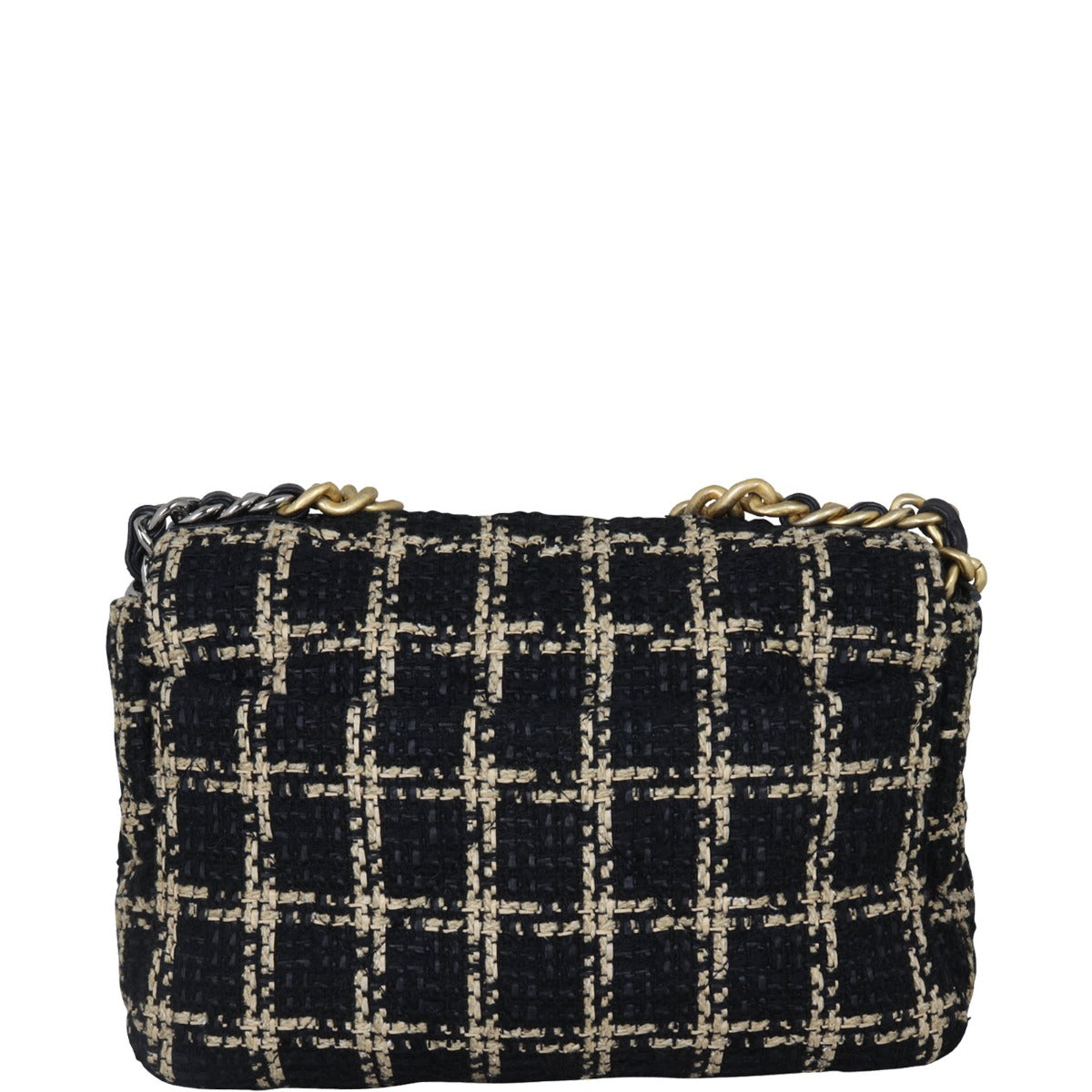 Chanel 19 Tweed Flap Bag Medium | Black And Beige