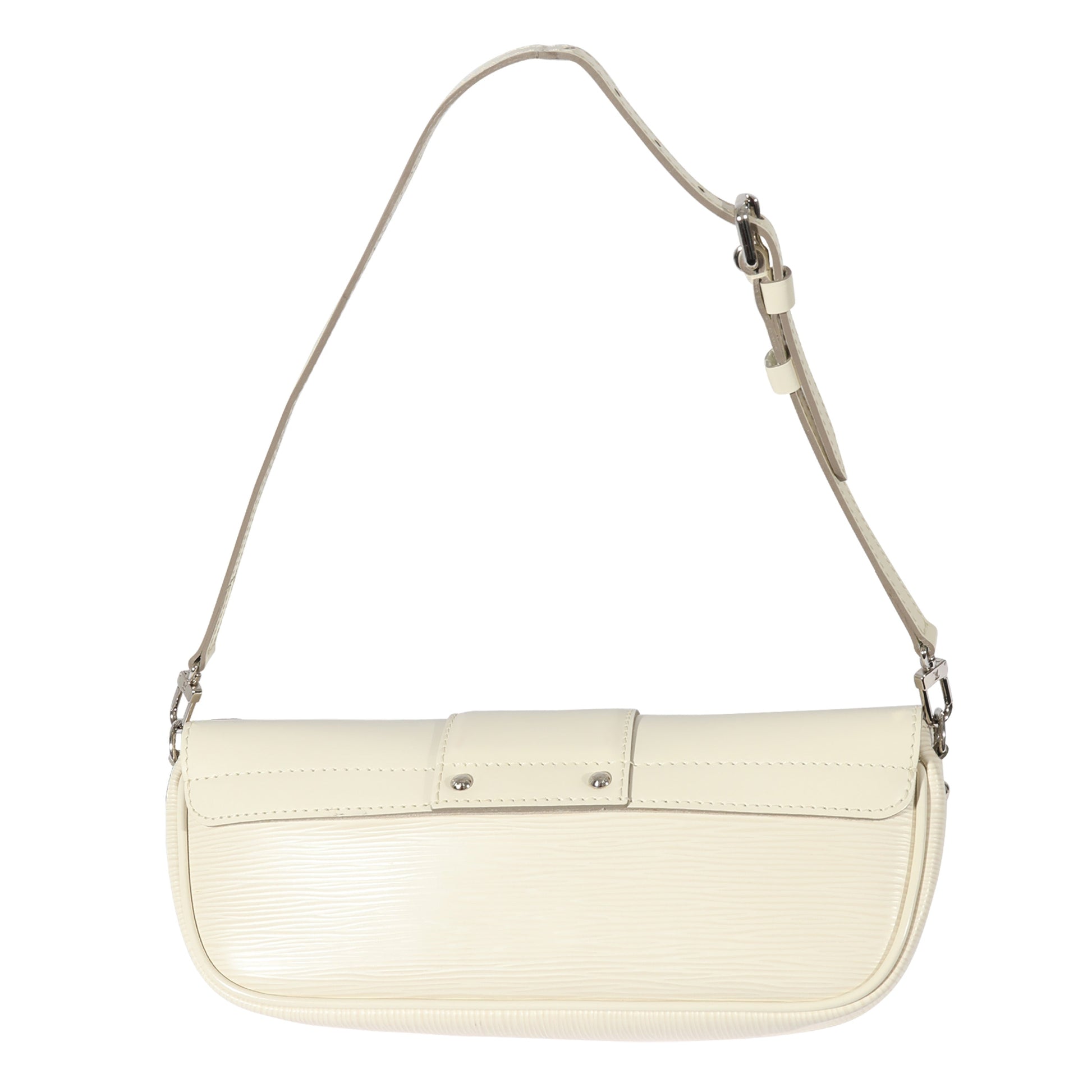 Designer Women's Crossbody Bag | Louis Vuitton White Epi Montaigne Pochette