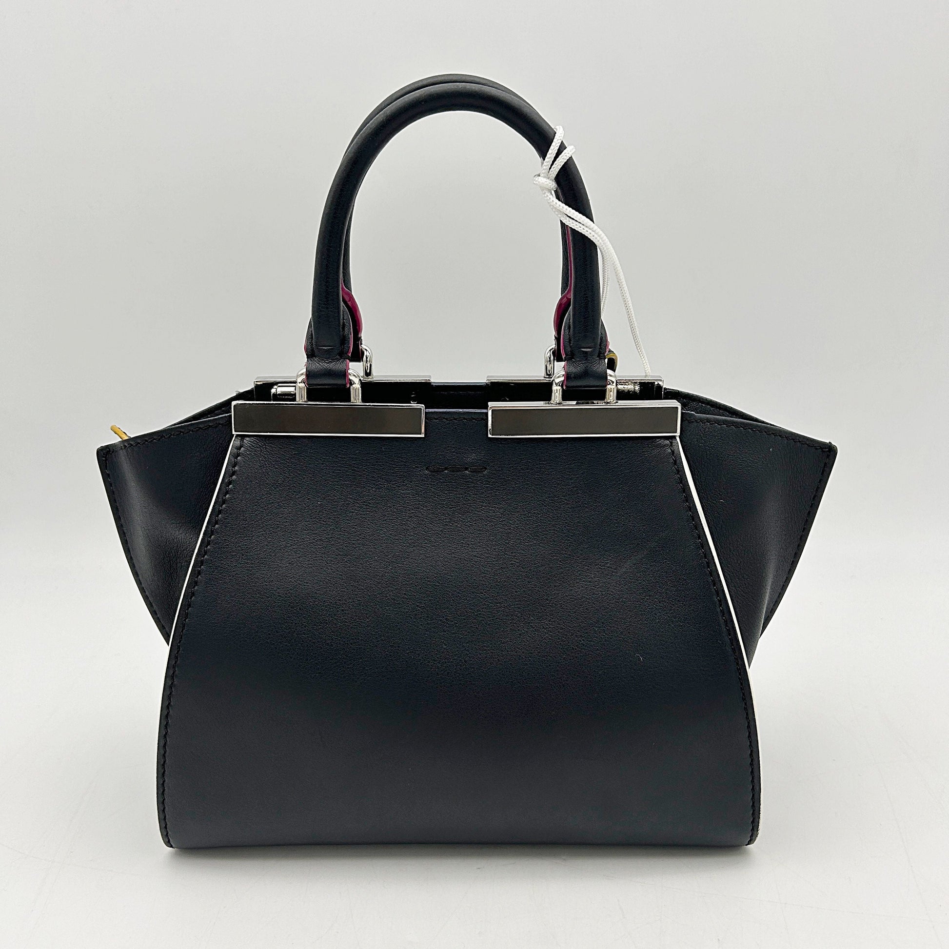FENDI Vitello Dolce Mini 3Jours Tote Black LA15492
