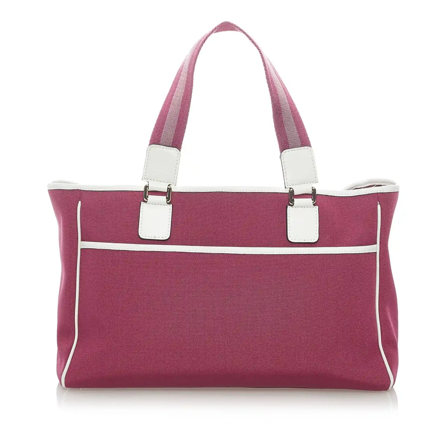 Gucci Web Leather Canvas Tote Style 2