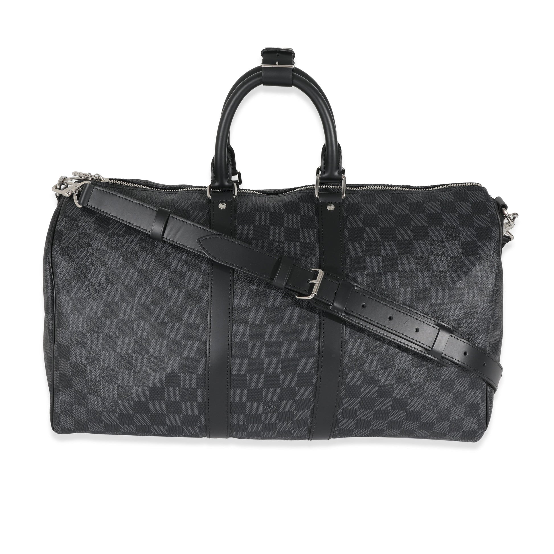 Louis Vuitton Canvas Damier Graphite Keepall Bandouliere 45