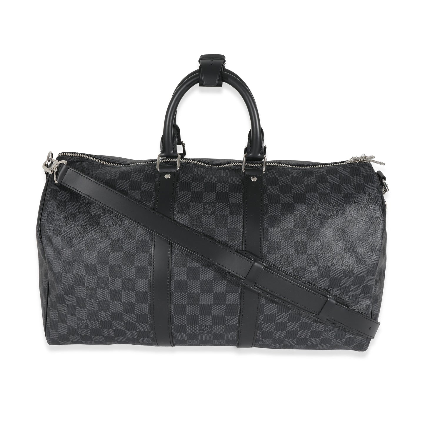 Luxury Women's Handbag | Louis Vuitton Canvas Damier Graphite Keepall Bandouliere 45