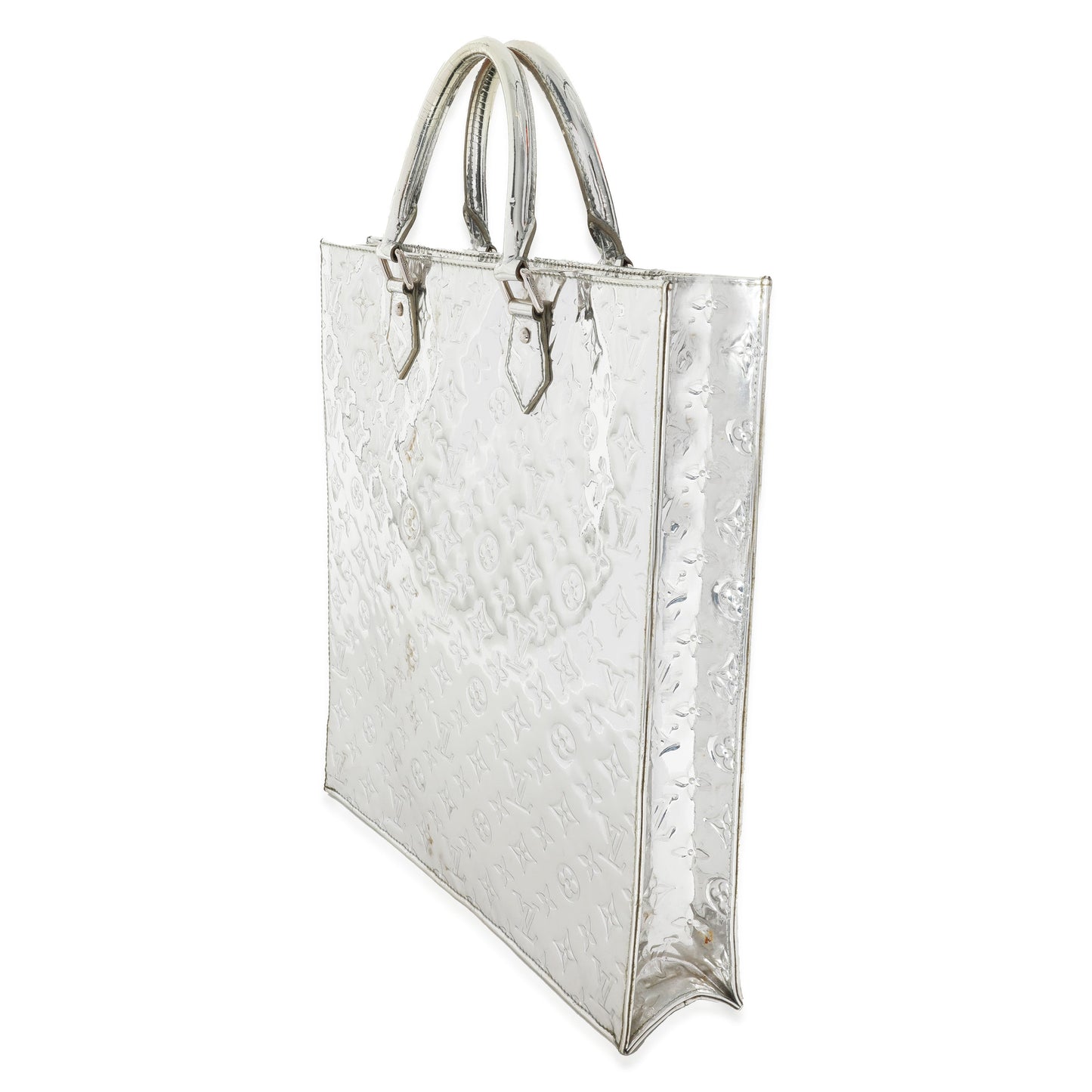 Louis Vuitton Sier PVC Monogram Miroir Sac Plat