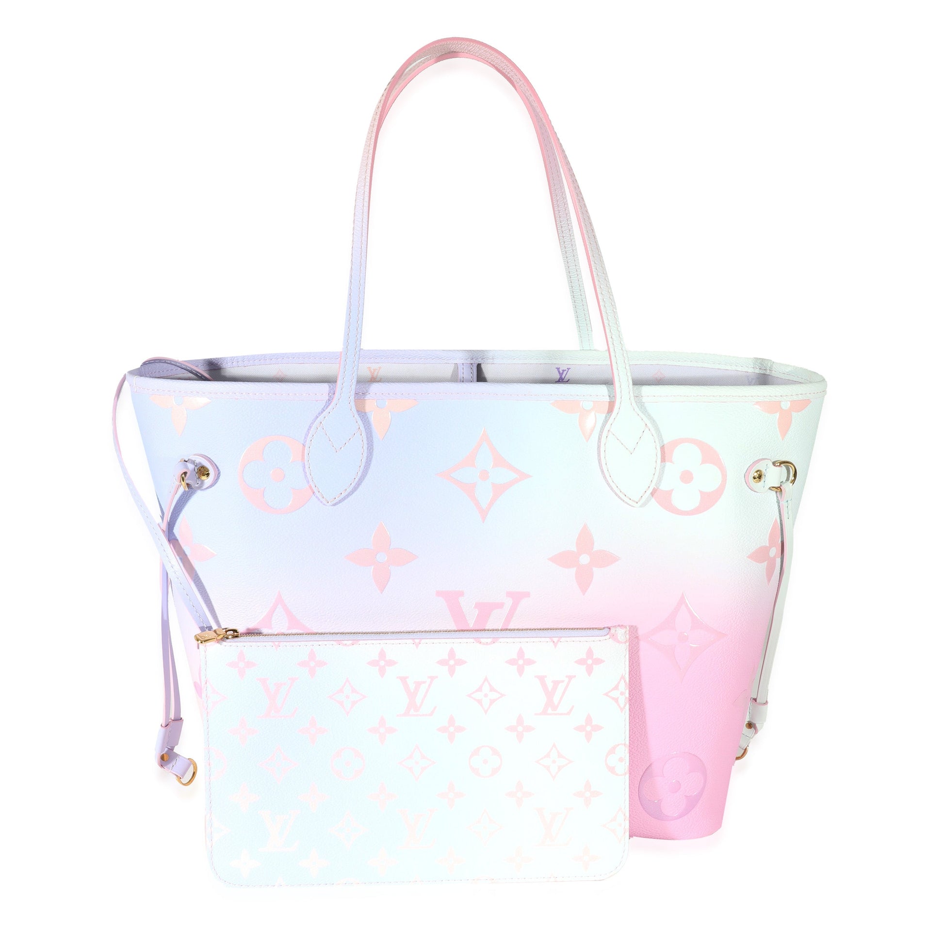 Luxury Women's Tote Bag | Louis Vuitton Giant Monogram Canvas Sunrise Pastel Spring In The City Neverfull