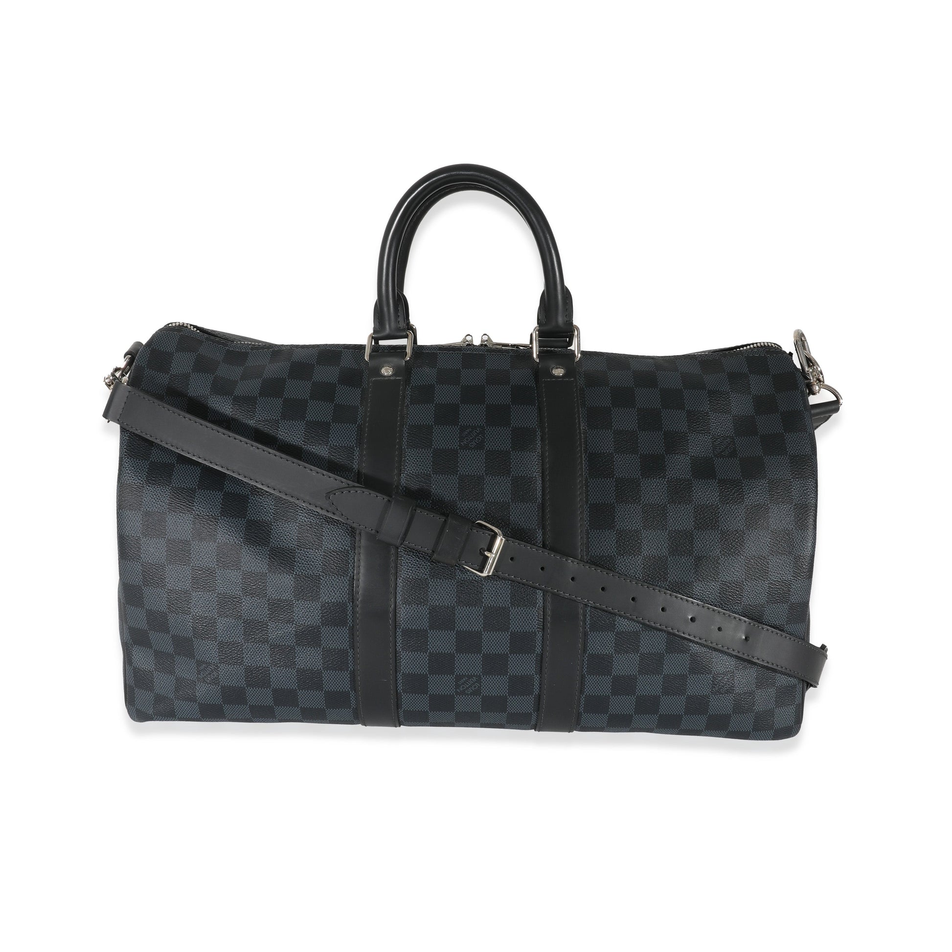 Louis Vuitton Damier Cobalt Canvas Keepall Bandouliere 45
