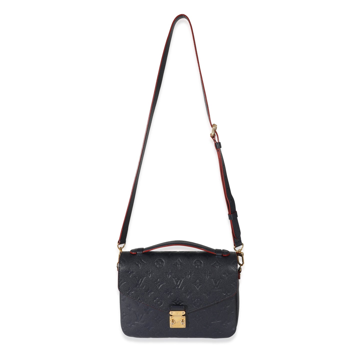 Designer Women's Crossbody Bag | Louis Vuitton Marine Rouge Monogram Empreinte Pochette Metis
